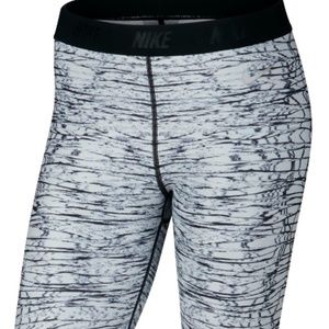 Nike Printed Golf Tights in White Black Sz MD